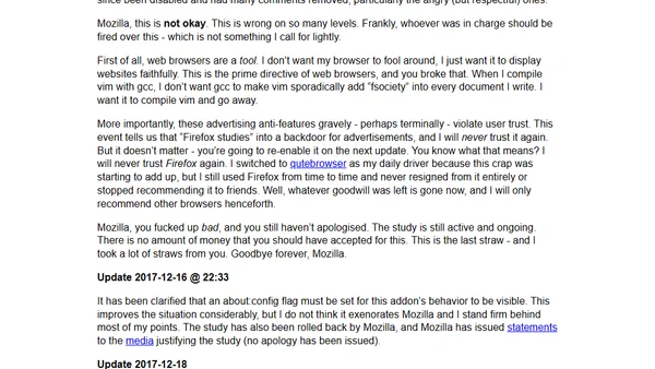 Firefox is on a slippery slope