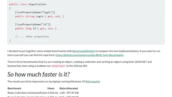 Using Refit with the new System.Text.Json APIs