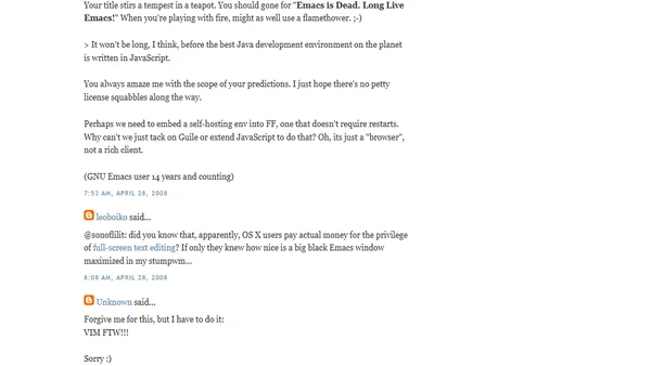 XEmacs is Dead.  Long Live XEmacs!