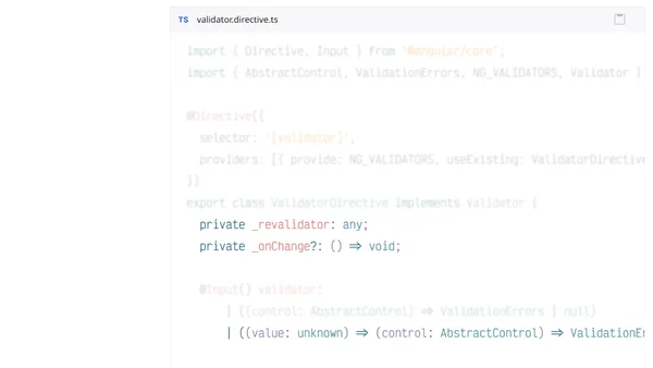 A generic Angular template-driven validator