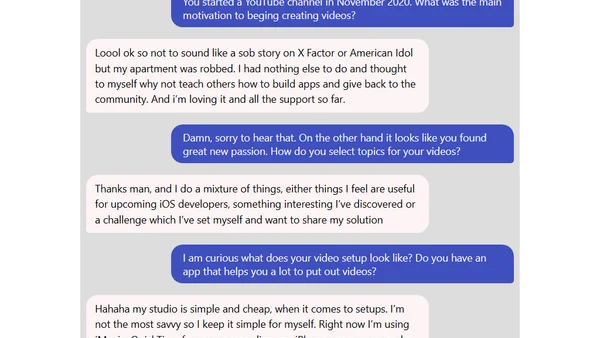 iOS Chat with @tundsdev