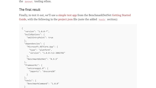 Adding a verb to the dotnet CLI tooling