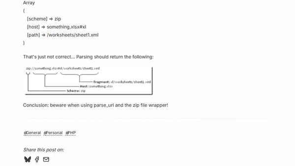 PHP zip:// and parse_url...