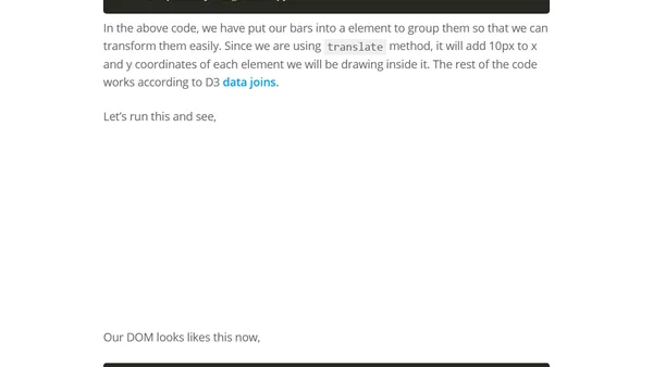 D3.js Creating a Bar Chart from Ground Up