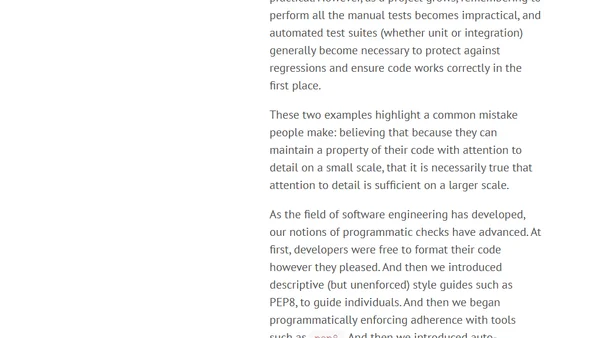 Scaling Software Development