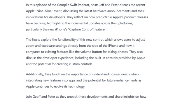 Apple iPhone 16 for Developers