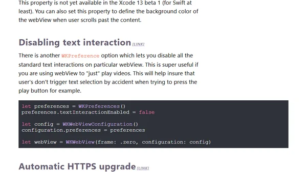 WKWebView improvements in iOS 15
