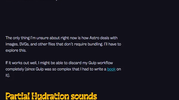 Why I'm super excited about Astro (a new static site generator)