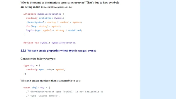 Symbols in TypeScript