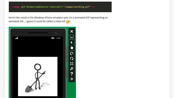 A new library to display animated GIFs in XAML apps