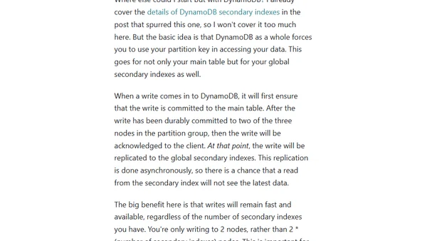 How do distributed databases handle secondary indexes? A survey