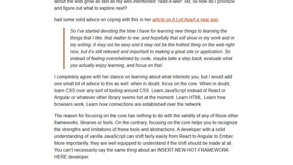 The Fallacy of Keeping Up