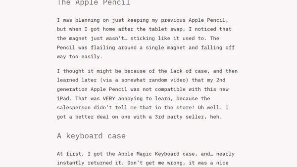 Things I learned while upgrading my iPad