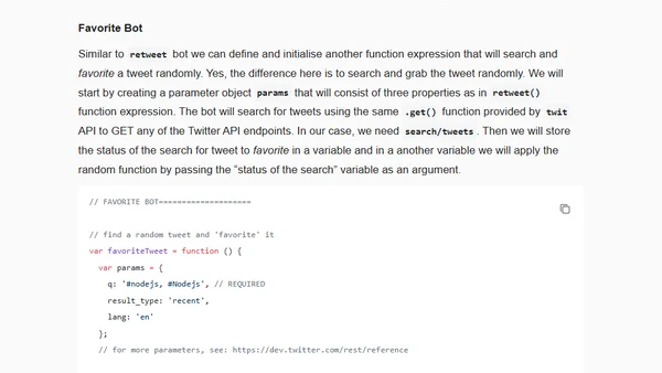 Writing a Node.js Twitter Bot Part 1