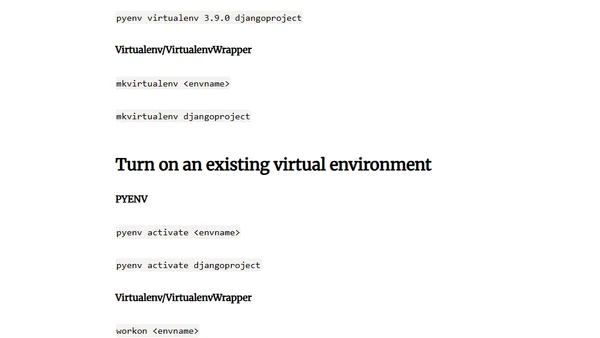 Python Virtual Environment 101