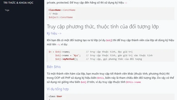 Lớp (class) và đối tượng trong PHP