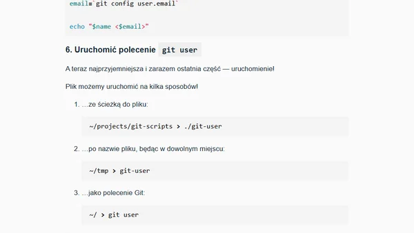 Git. Jak dodać własne polecenie w shellu?