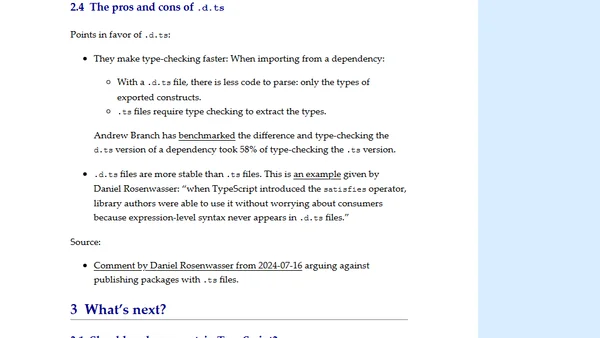 Deploying TypeScript: recent advances and possible future directions