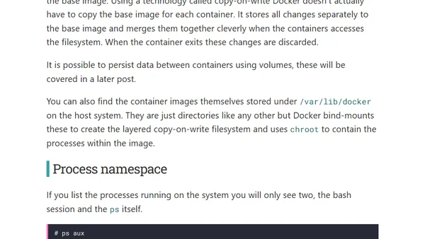 Interactive Docker containers