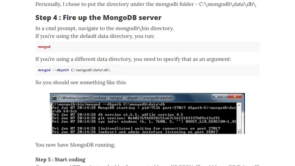 Getting Started with MongoDB and .NET