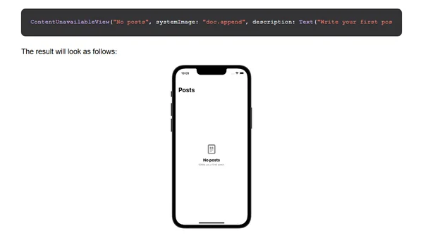 ContentUnavailableView Handle Empty States in SwiftUI