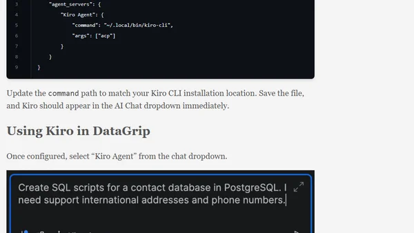 Specialized IDEs Deserve AI Too: Kiro Adopts ACP