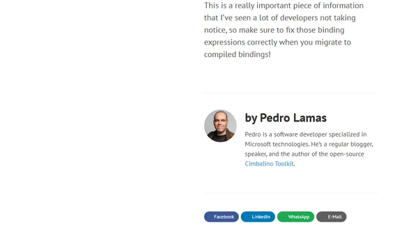 Compiled Bindings considerations