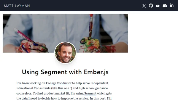Using Segment with Ember.js