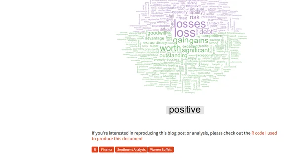 Sentiment Analysis of Warren Buffett's Letters to Shareholders