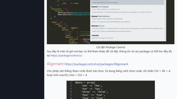Cài đặt và sử dụng Sublime Text