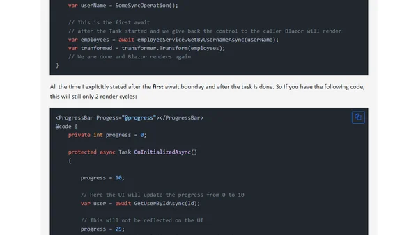 When does Blazor (not) render?
