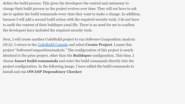 Balancing governance and agility with AWS CodeBuild