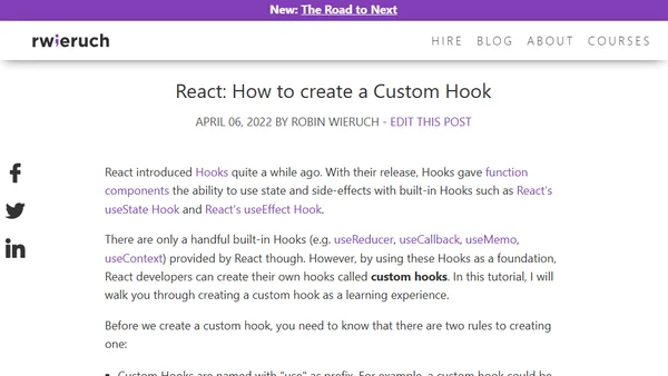 React: How to create a Custom Hook