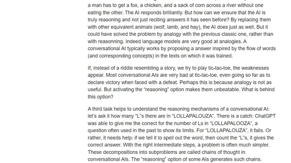 AIs that break down questions reason better