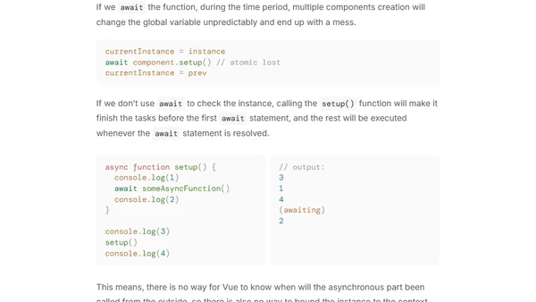 Async with Composition API