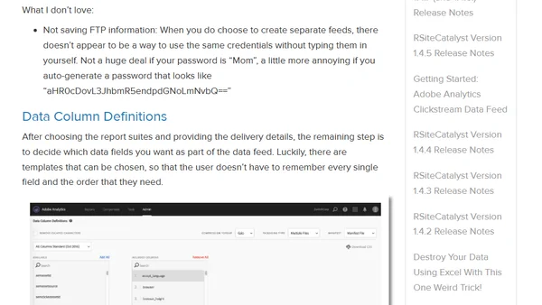Self-Service Adobe Analytics Data Feeds!