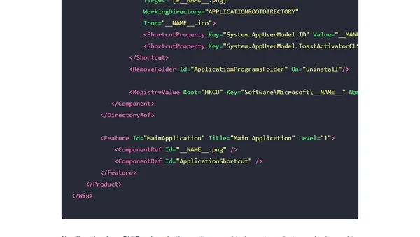DIY AppId and WiX, for Tasty Toast
