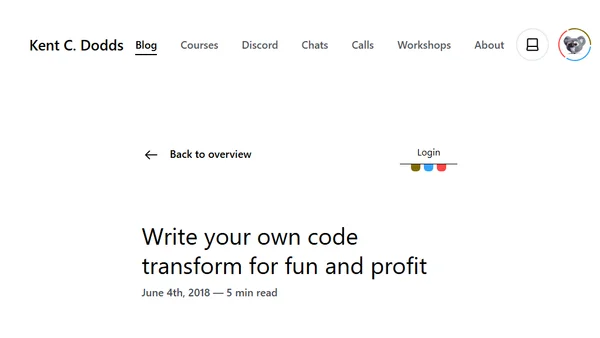 Write your own code transform for fun and profit