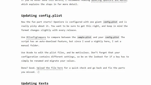 Updating macOS on a Hackintosh