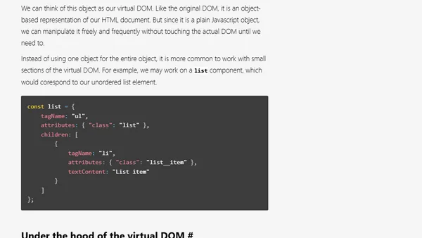 Understanding the Virtual DOM