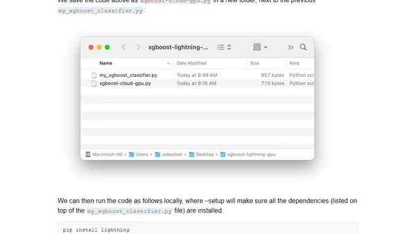 Training an XGBoost Classifier Using Cloud GPUs Without Worrying About Infrastructure