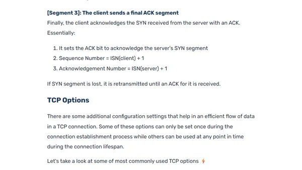 Introduction to TCP Connection Establishment for Software Developers