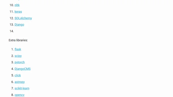 Top 14 MOST famous Python libraries & frameworks