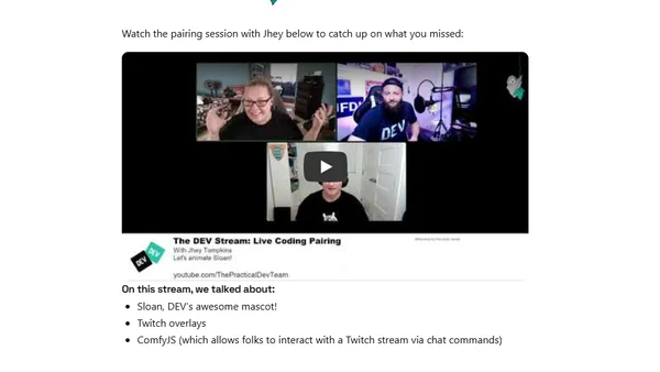 Pairing with Jhey Tompkins