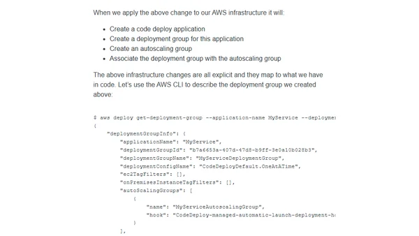 AWS CodeDeploy Deployment Group and Initial Auto Scaling lifecycle hook