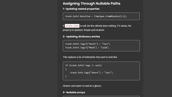 C# 14: Introducing Null-Conditional Assignment