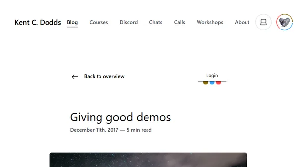 Giving good demos