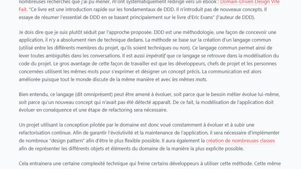 La conception pilotée par le domaine