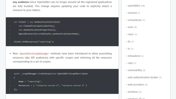 OpenIddict RC2 is now on NuGet.org