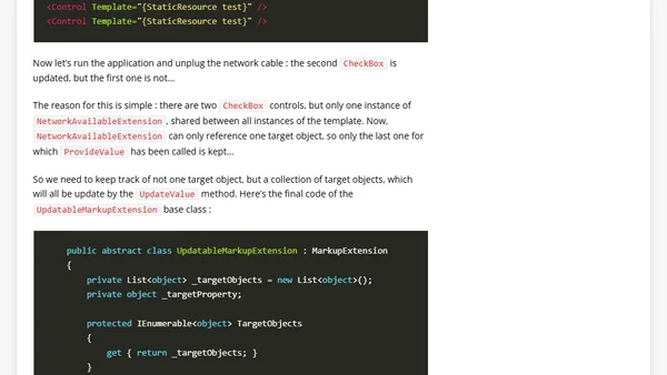 [WPF] Markup extensions and templates